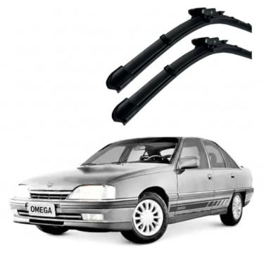 Imagem de TIGER AUTO - JOGO PALHETA PARA PARABRISA DIANTEIRO/TRASEIRO EM SILICONE COMPATIVEL GM OMEGA/SUPREMA 1992>1998