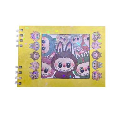 Imagem de Caderno de Desenho Bobbie Goods TURMA LABUBU Capa Dura A5 com 48 Folha