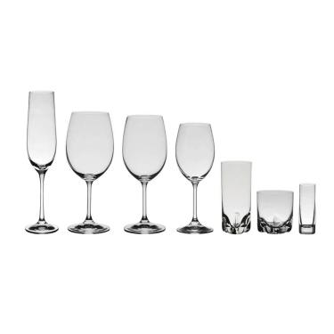 Imagem de Jogo Com 42 Peças De Cristal Taças e Copos Bohemia