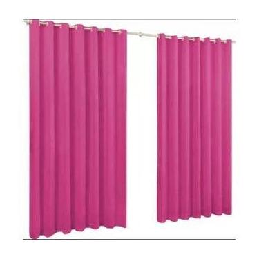 Imagem de Cortina roma 200x140 sala quarto escritório decoração parede pink - EN