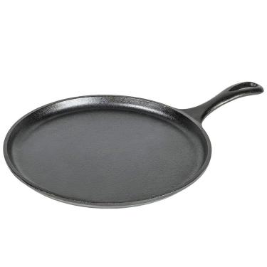 Imagem de Apresentar Frigideira de Ferro Fundido Pré Temperada, LODGE L9OG3PLT, Preto