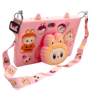 Imagem de Tablet Infantil E15 Tela 7" IPS 128GB / 8GB RAM Bateria 4000 mAh, Câmera 8MP com Capa Silicone e Alça para Jogos, Entretenimento (Rosa)