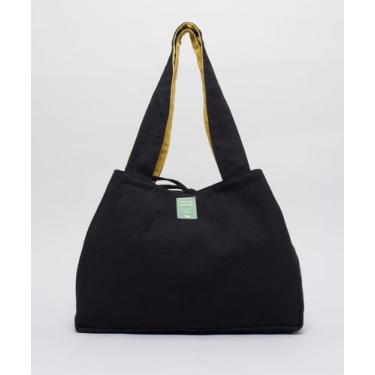 Imagem de Bolsa Dupla Face Soul - Preto/Camomila - Soulier, Preto, Camomila, U