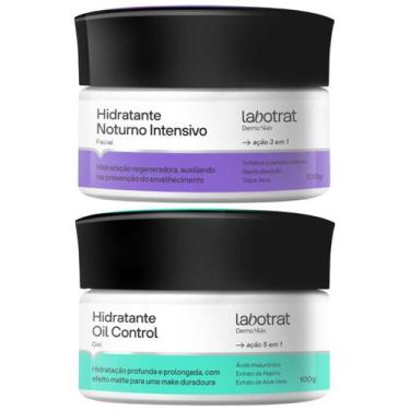 Imagem de Kit Hidratante Facial Noturno + Oil Control Toque Seco Rápida Absorção