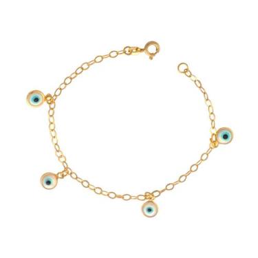 Imagem de Pulseira Olho Grego 5mm - Anícia Jóias e Semijoias