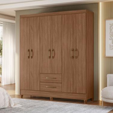 Imagem de Guarda Roupa Casal 6 Portas 2 Gavetas Panamá Moval