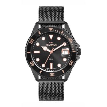 Imagem de Relógio Technos Masculino Ref: 2415ed/1p Acqua Diver Mesh Black