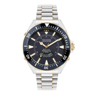 Imagem de Relógio Technos Masculino Ref: Wt2050ain/1a Skydiver Anadigi Bicolor