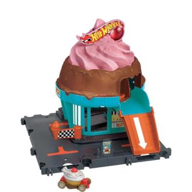 Imagem de Hot wheels city pista sorveteria na cidade - mattel hkx38/htn77