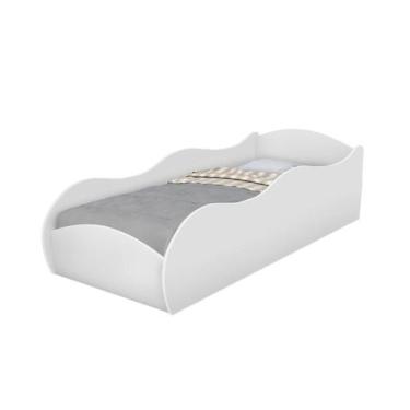 Imagem de Cama Quarto Infantil Carro com Colchão - DULLAR Móveis, branca