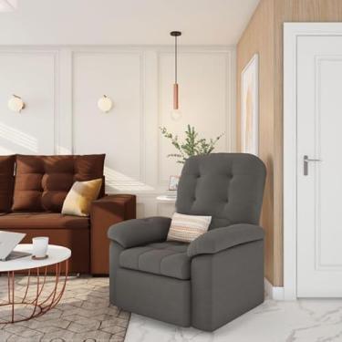 Imagem de Poltrona Retrátil e Reclinável Colares Cinza