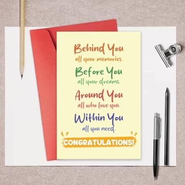 Imagem de Cartão de formatura para universidade universitária do ensino médio, cartão de parabéns inspirador para ele, presente de formatura para advogados, médicos, enfermeiras, polícias e mais