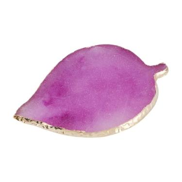 Imagem de 1 paleta de arte de unhas de resina, borda dourada, forma de folha, placa de maquiagem colorida, ferramentas de mistura, base cosmética, placa de exibição, suporte de esmalte de ponta de unha de gel