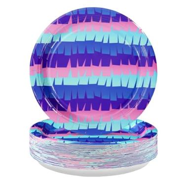 Imagem de Greencian 50 peças de decorações de festa de videogame 23 cm, pratos de festa de videogame, descartáveis, bandeja de papel para jogos, utensílios de mesa para crianças, meninos, fãs de jogadores