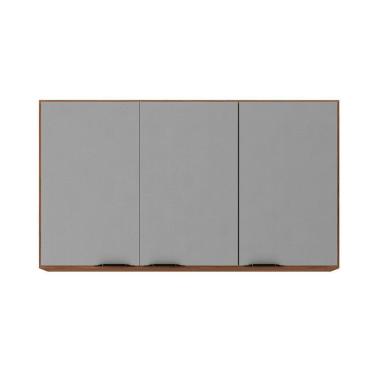 Imagem de Armário Aéreo Firenze 120cm 3 Portas 94331 Demóbile Amendola Touch E Nude