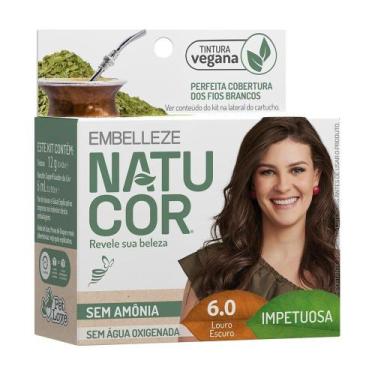 Imagem de Tinta de Cabelo em Pó Natucor Pequena 6.0 Louro Escuro