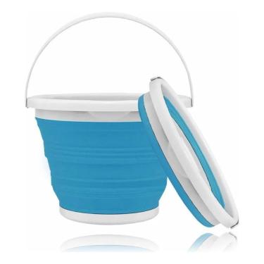 Imagem de 2X Balde Retrátil Com Alça Dobrável Portátil 3 Litros Flexív