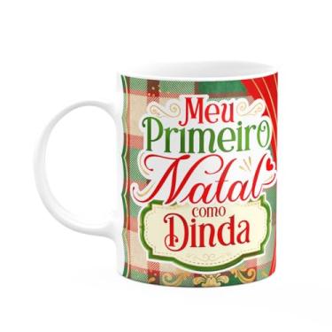 Imagem de JPS INFO, Caneca Natalina - Meu primeiro natal como dinda - 325ml