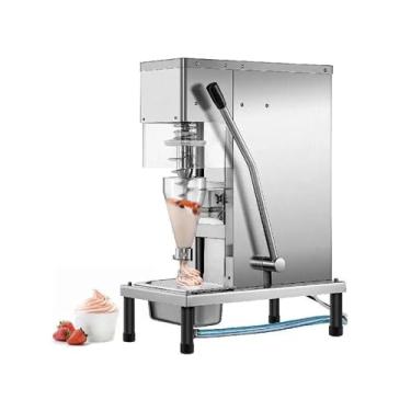 Imagem de Máquina de Raspadinha Máquina de mistura iogurte congelado, geladeira para fazer sorvete milkshake, equipamento comercial aço inoxidável Faz Sorvete Cremoso