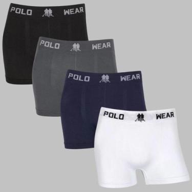 Imagem de Kit 4 Cuecas Boxer Masculina Polo Wear Premium Confortável, Sortido i,