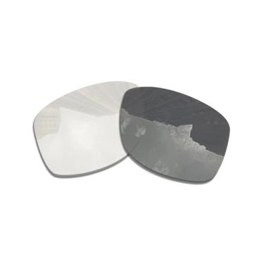 Imagem de Wetnenss Lentes de reposição para Oakley Jupiter Squared/Jupiter Carbon/1,5 mm polarizada/fácil de instalar, Fotocrômico transparente, 56*41mm