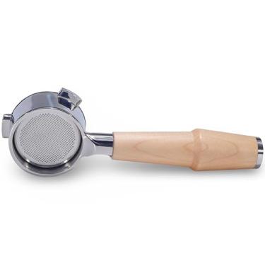 Imagem de KNODOS Filtro portátil sem fundo de 54 mm com 3 orelhas para Breville Maple Handle Naked Double Shot Filter Basket, compatível com Breville Barista Express, Pro, Touch, bambu, infusor, Duo Temp Pro