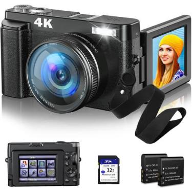 Imagem de Câmera digital Zosic 4K 48MP com foco automático 16X Zoom Anti-Shake -