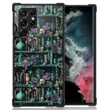 Imagem de DAIZAG Capa para Samsung Galaxy S22 Ultra, amortecedores de quatro cantos, antiderrapante, capa protetora com absorção de choque para meninas e meninos - The Magician's Bookshelf