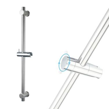 Imagem de HAMOLER Barra deslizante de chuveiro com suporte de chuveiro portátil, cromado
