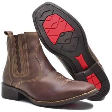 Imagem de V5000CLA Bota Masculina country em couro nobre forrada cafe - CLACLE, 