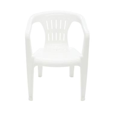 Imagem de Cadeira Tramontina Plástica Atalaia Com Braços Branca