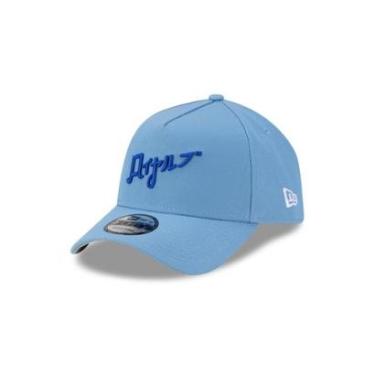 Imagem de BONE NEW ERA 9FORTY A-FRAME SNAPBACK KANSAS CITY ROYALS MLB HYPERFLY AZUL-Masculino