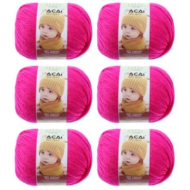 Imagem de Fio macio para bebê, 30% alpaca 70% poliéster, hipoalergênico, lavável, lavável na máquina, lã de bebê, ideal para tricô, crochê, cobertores de bebê, roupas e acessórios para recém-nascidos, 50 g por