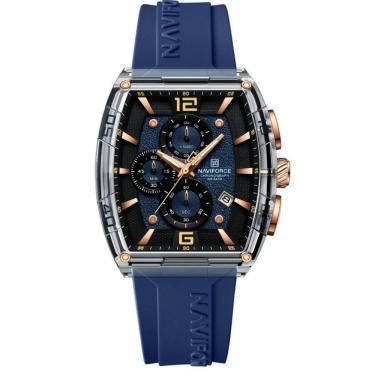 Imagem de Relógio De Quartzo Masculino Casual Luminoso à Prova D´agua 30m Esportivo Azul