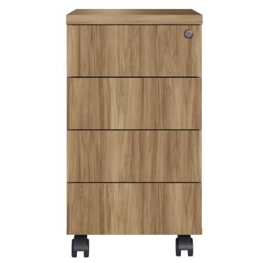 Imagem de Gaveteiro 4 Gavetas Office 36 Cm 25908 Artesano Nogal Sevilha