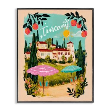 Imagem de Stupell Industries Arte giclée emoldurada preta da Toscana com bordas de frutas, design por Yen, 76 x 61 cm