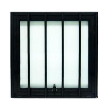 Imagem de Janela Maxiar De Banheiro Grade Preto 60X60