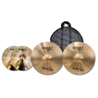 Imagem de Kit 14 Hit-Hat + 16 Crash + 18 Crash Impact Finest + Bag