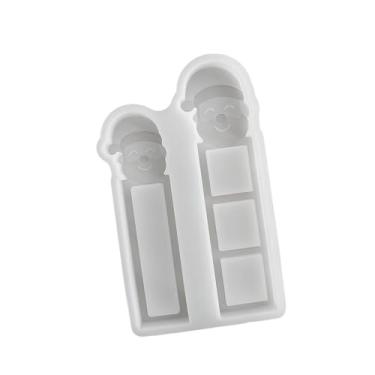 Imagem de Nishiyuenyi Modelo de vela de Natal em silicone, enfeite de Natal leve e para fabricação de velas, decoração natalina para casa, para cera, epóxi e, Papai Noel