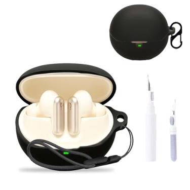 Imagem de Capa para Baseus Inspire XP1, capa protetora para fone de ouvido NOUKAJU (com mosquetão + cordão + caneta de limpeza) à prova de quedas, arranhões, à prova de choque, capa para Baseus Inspire XP1