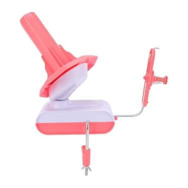 Imagem de SPYMINNPOO Enrolador de Fio Elétrico, Máquina Enroladora de Bola de Fio Automática Com Grande Capacidade de 100g para tricô e crochê (Rósea)