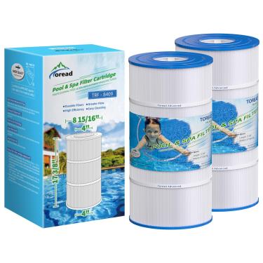 Imagem de TOREAD filtro de piscina substitui Pleatco PA90, CX900RE, C900, Unicel C-8409, Filbur FC-1292, Posi-Clear Sta-Rite PXC95, Clearwater II ProClean 100, Aladdin 19002, 25230-0095S, cartucho de 90 pés quadrados, 2 pacotes