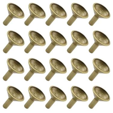 Imagem de 20 peças de suporte de cone de incenso de refluxo, queimador de metal refluxo, bandeja de incenso em forma de funil, suporte de incensário, base de incensário, suporte de bandeja de base, bronze