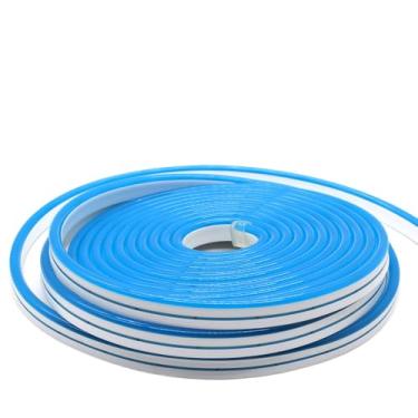 Imagem de Fita de Led Mangueira Neon 5 Metros Alto Brilho Flexível Siliconada Bivolt Com Fonte(Azul Escuro)