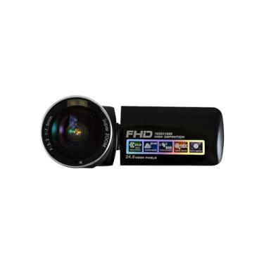 Imagem de HamiltonBuhl Câmera de vídeo digital HDV17BK ActionPro FHD 24MP, tela TFT-LCD de 2,7 polegadas com rotação de 270 ângulos, zoom digital de 18x (preto)