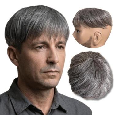 Imagem de Prótese capilar masculina Topo cabeça Tic-tac 17x17 orgânica - LIONSWI