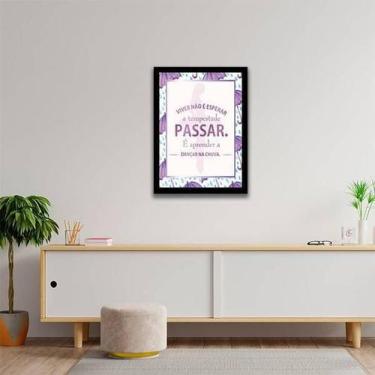 Imagem de Quadro Decorativo Viver É Aprender A Dançar Na Chuva - Quadros On-Line