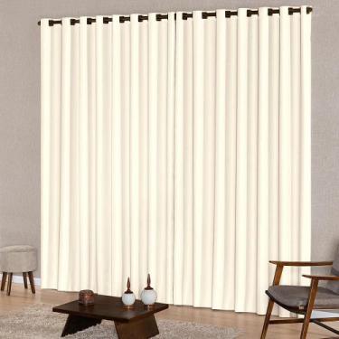 Imagem de Cortina Para Janela 2,00M X 1,70M Tecido Oxford Palha - Mercado Bordad