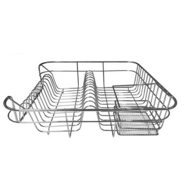 Imagem de Lindo Escorredor 12 Pratos Cesta Para Talheres Inox - Maxime Utilidade
