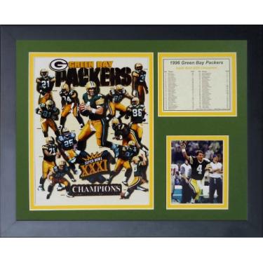Imagem de Legends Never Die Colagem de fotos emoldurada Green Bay Packers 1996, 28 x 35 cm